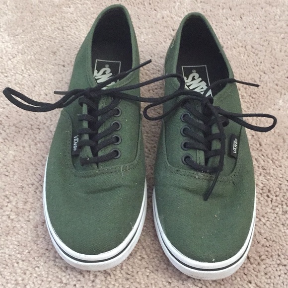 forest green vans shoes